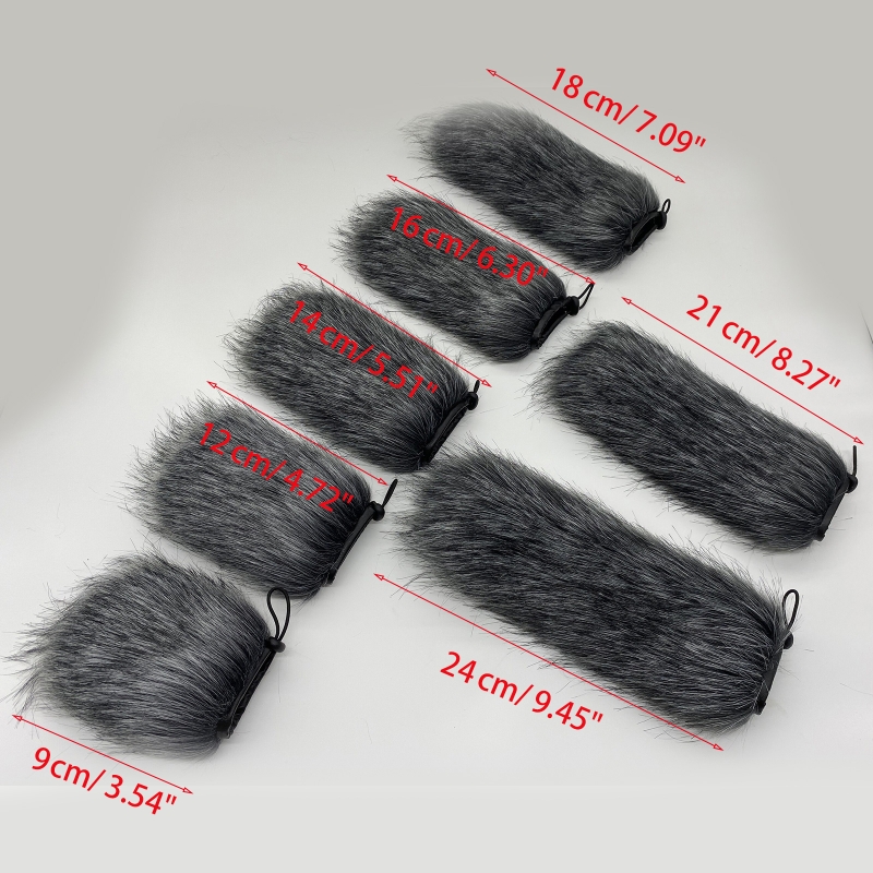 Outdoor Microphone Windscreen Muff Windproof Microphone Sleeve Microphone Cover Windproof Wind Screen for Interview Dropshipping